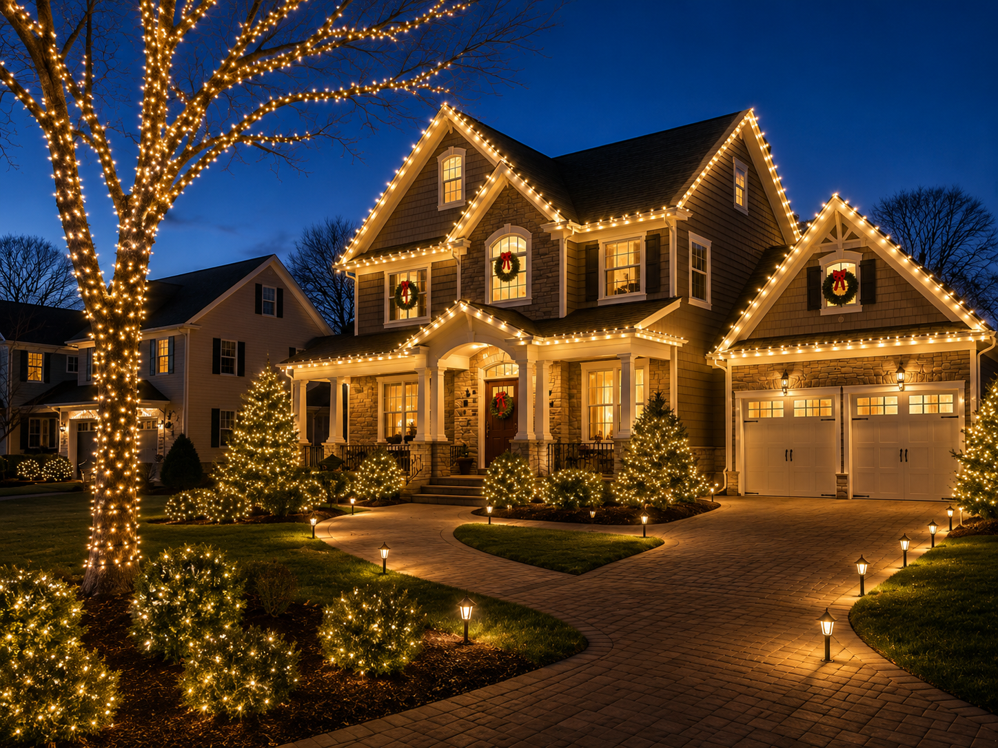 Long Island Holiday Light Pros - Professional Holiday Light Installation